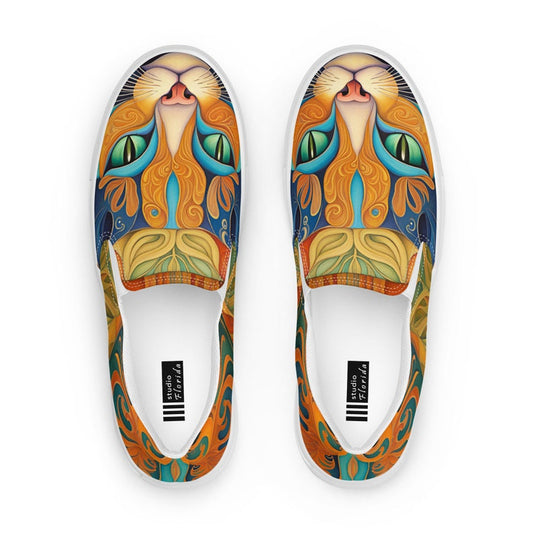 Cat Art Women’s Slip-on Canvas Shoes